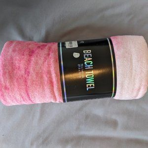 NWT Forever 21 Pink and White Marble Beach Towel